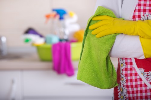 Cleaner in Shoreditch maintaining a bright office space