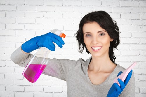 Vacuuming and dusting during a Shoreditch home cleaning visit