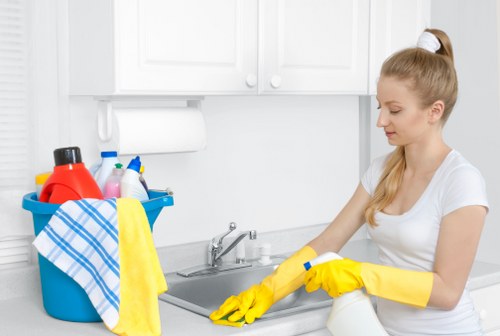 Deep cleaning a fabric sofa in Shoreditch